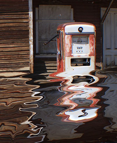 old fuel pump flooded by water
