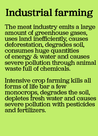text on environmental impact of industrial farming