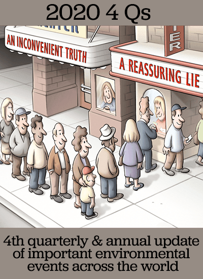 Cartoon of people lining up to hear reassuring lie, nobody for inconvenient truth
