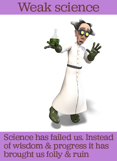 bad scientist holding vial with dangerous substance